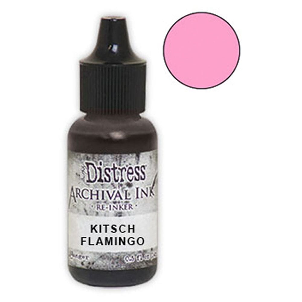 Tim Holtz Distress® Archival Re-Inker Kitsch Flamingo .5 oz Ink Archival Ink 