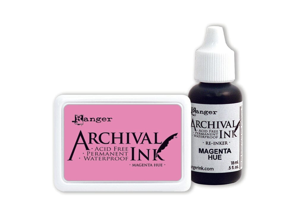 Archival Ink™ Pads Re-Inker Magenta Hue, 0.5oz Ink Archival Ink 