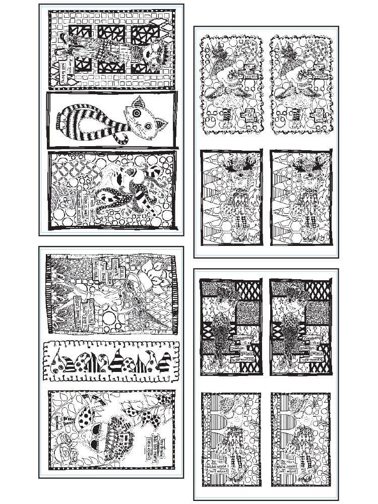 Dylusions Colouring Sheets Collection 3 Surfaces Dylusions 