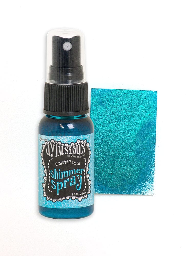 Dylusions Shimmer Spray Calypso Teal, 1oz Sprays Dylusions 