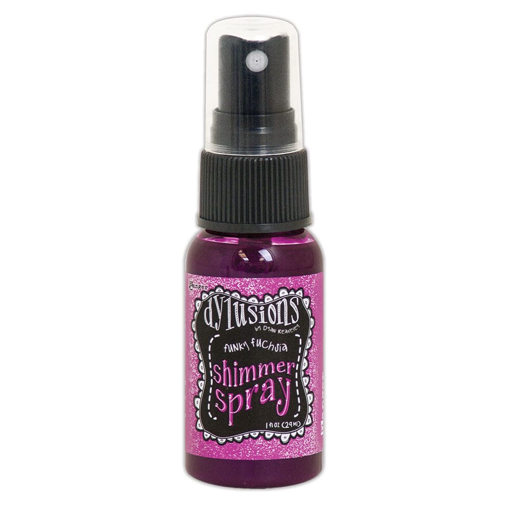 Dylusions Shimmer Spray Funky Fuchsia, 1oz Sprays Dylusions 