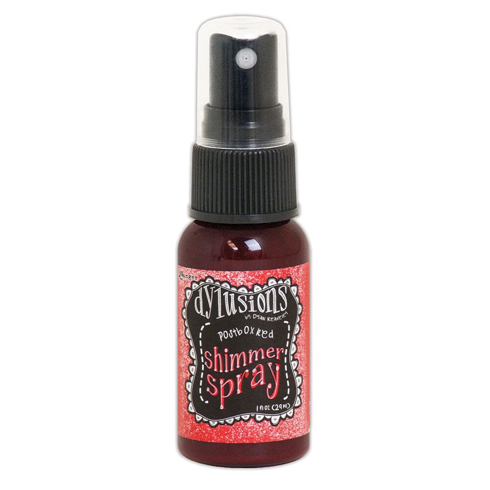 Dylusions Shimmer Spray Postbox Red, 1oz Sprays Dylusions 