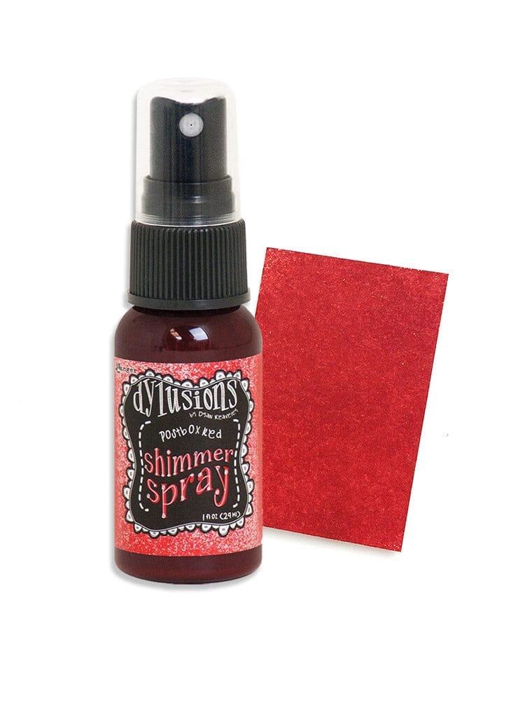 Dylusions Shimmer Spray Postbox Red, 1oz Sprays Dylusions 