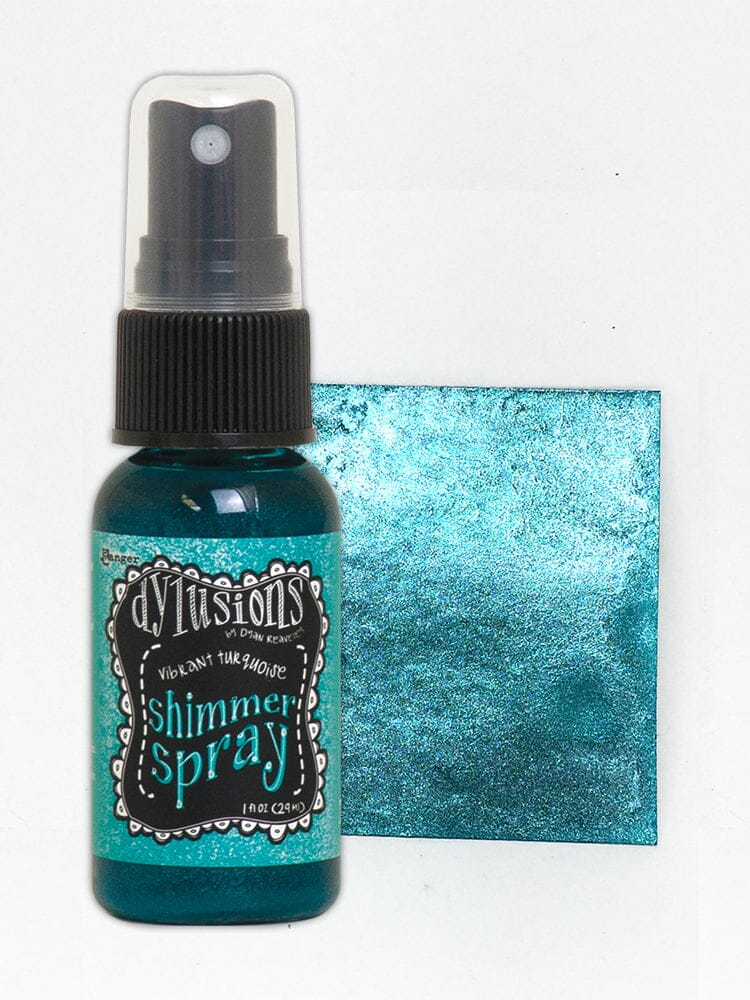 Dylusions Shimmer Spray Vibrant Turquoise Sprays Dylusions 