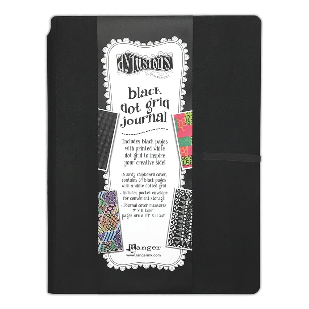 Dylusions Black Dot Grid Journal Large Surfaces Dylusions 