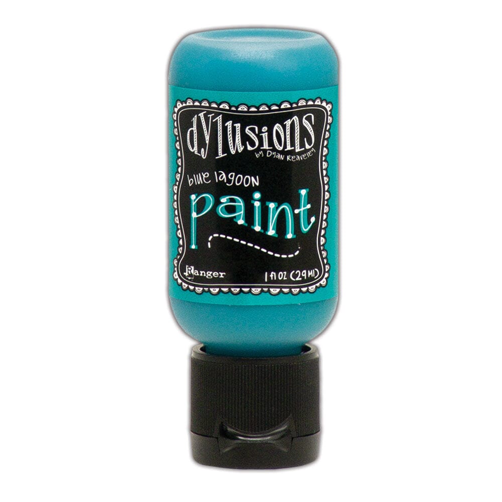 Dylusions Flip Cap Paint Blue Lagoon, 1oz Paint Dylusions 