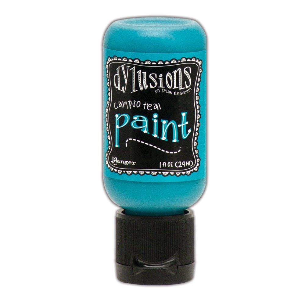 Dylusions Flip Cap Paint Calypso Teal, 1oz Paint Dylusions 