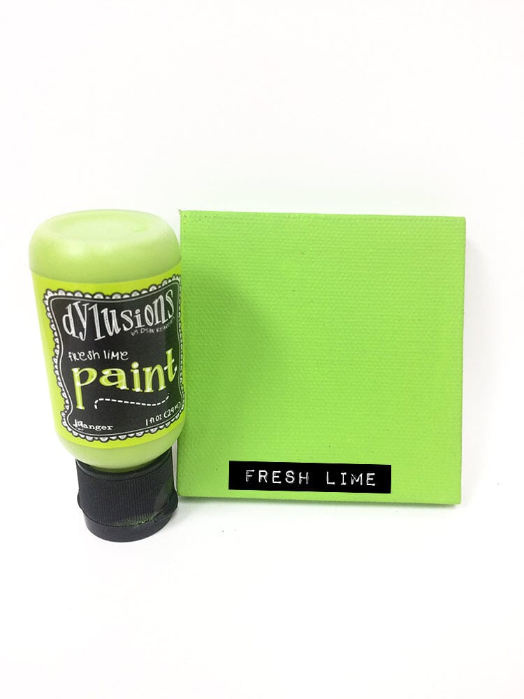 Dylusions Flip Cap Paint Fresh Lime, 1oz Paint Dylusions 