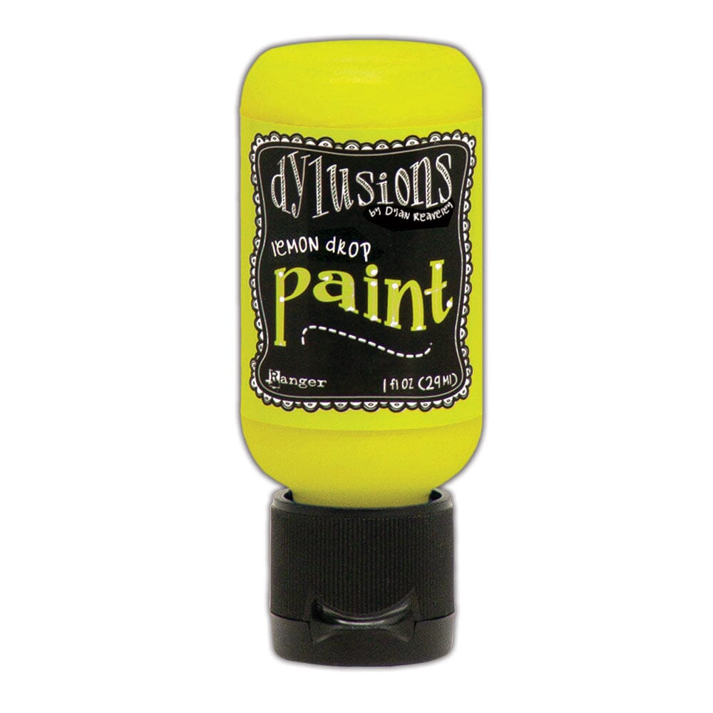 Dylusions Flip Cap Paint Lemon Drop, 1oz Paint Dylusions 