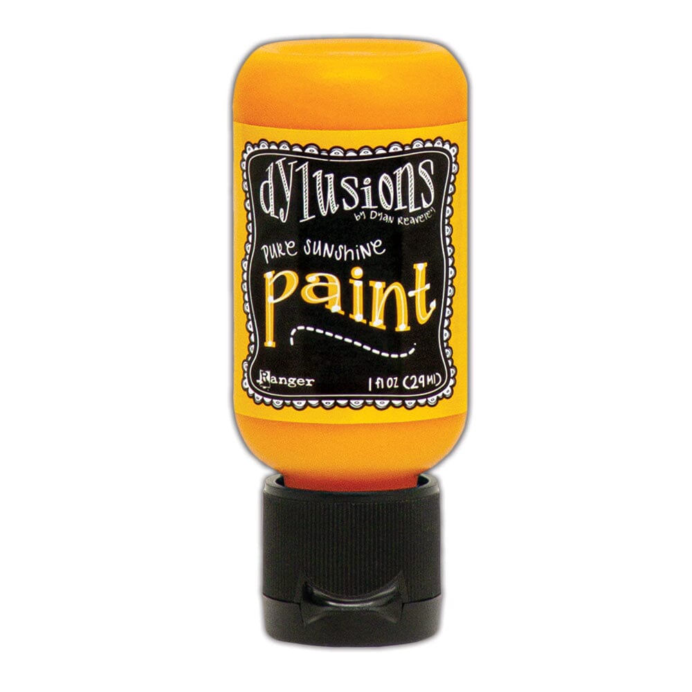 Dylusions Flip Cap Paint Pure Sunshine, 1oz Paint Dylusions 