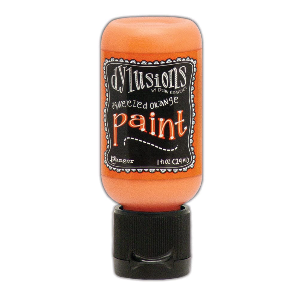 Dylusions Flip Cap Paint Squeezed Orange, 1oz Paint Dylusions 