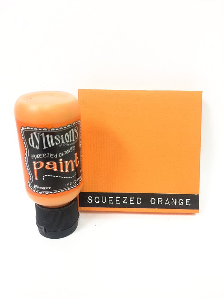 Dylusions Flip Cap Paint Squeezed Orange, 1oz Paint Dylusions 