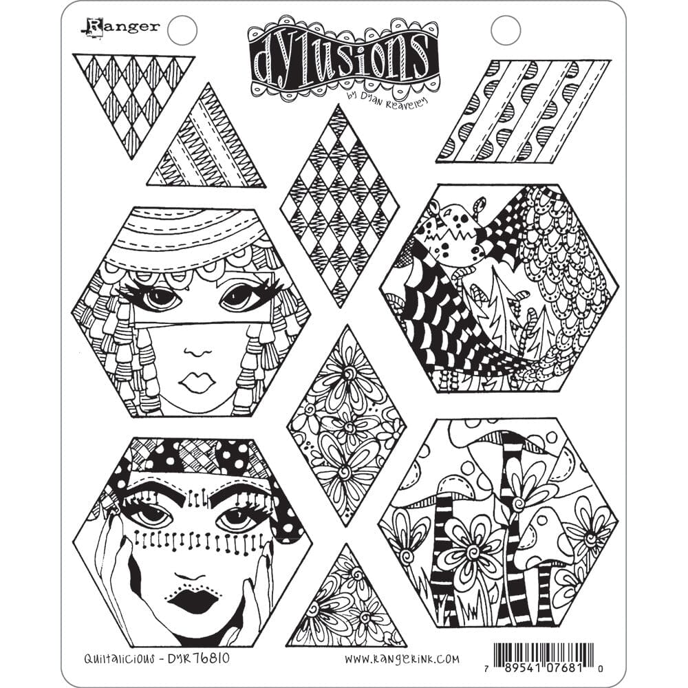 Dylusions Cling Mount Stamps Quiltalicious Stamps Dylusions 