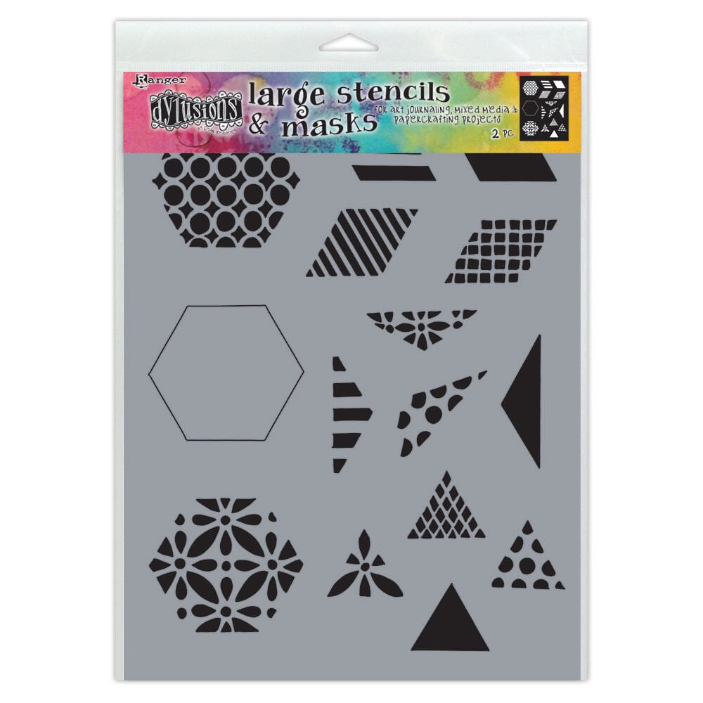 Dylusions Stencil 1 1/2 Inch Quilt Stencil Dylusions 