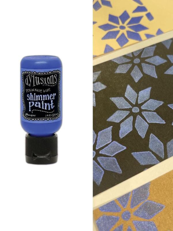 Dylusions Shimmer Paint Periwinkle Blue, 1oz Paint Dylusions 