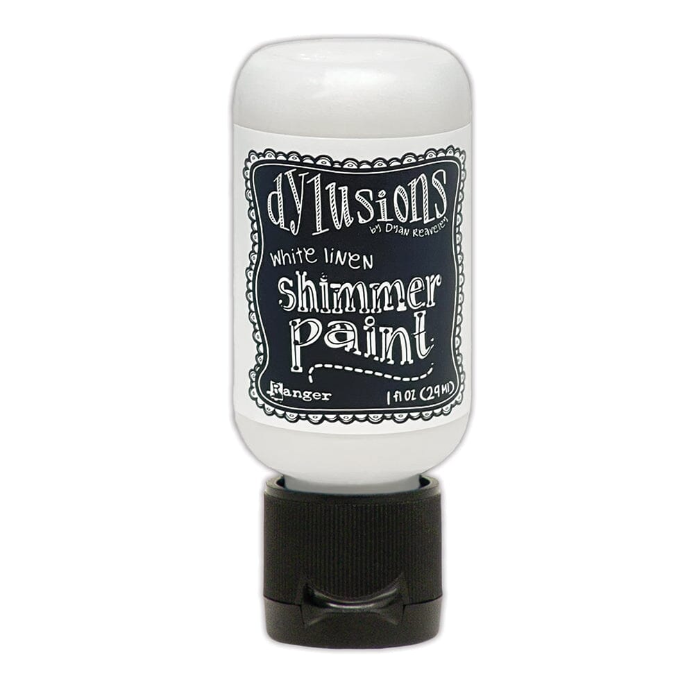 Dylusions Shimmer Paint White Linen, 1oz Paint Dylusions 