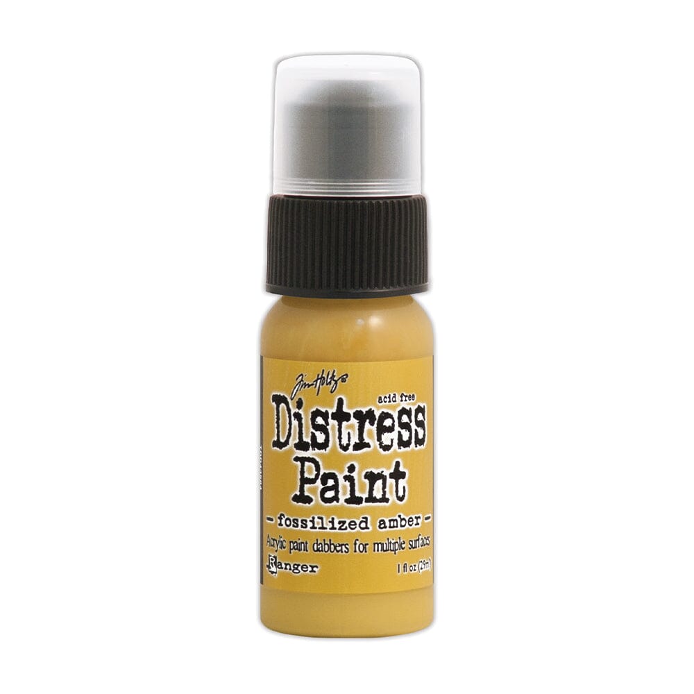 Tim Holtz Distress® Dabber Paint Fossilized Amber, 1oz Paint Distress 