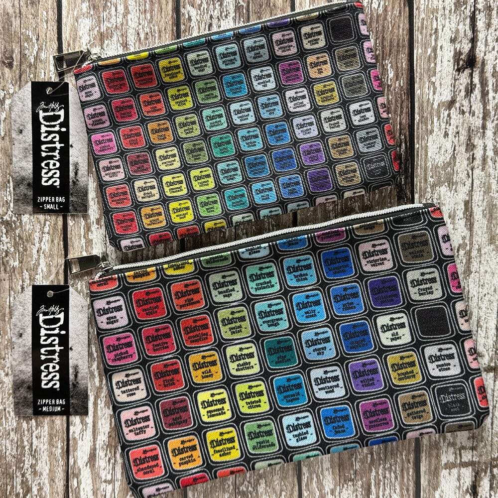 Tim Holtz Distress® Zipper Bag Small & Medium Bundle Storage Distress 