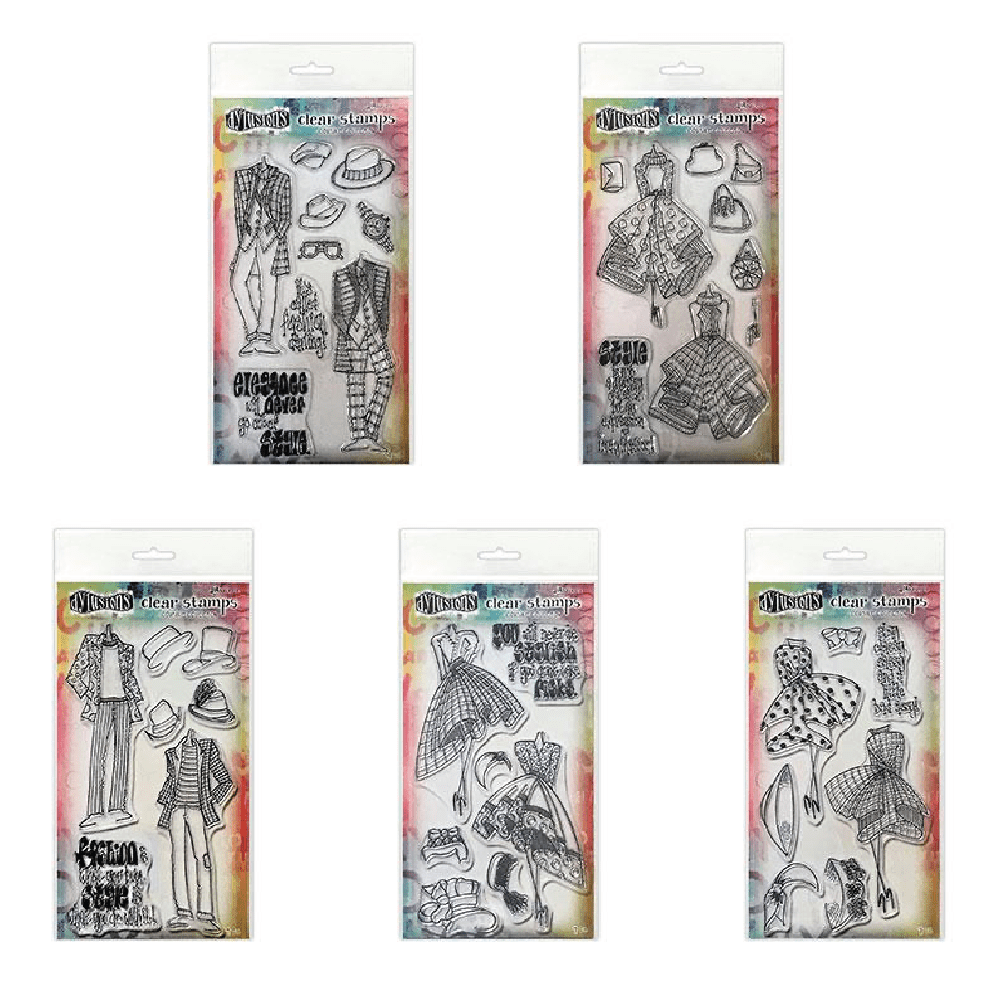 Dylusions Couture Clear Stamp Bundle Duo Bundles Dylusions 