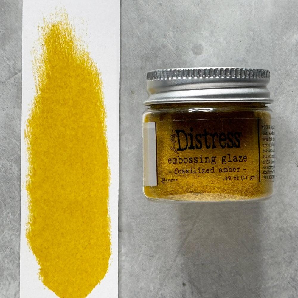 Tim Holtz Distress® Embossing Glaze Fossilized Amber Powders Distress 