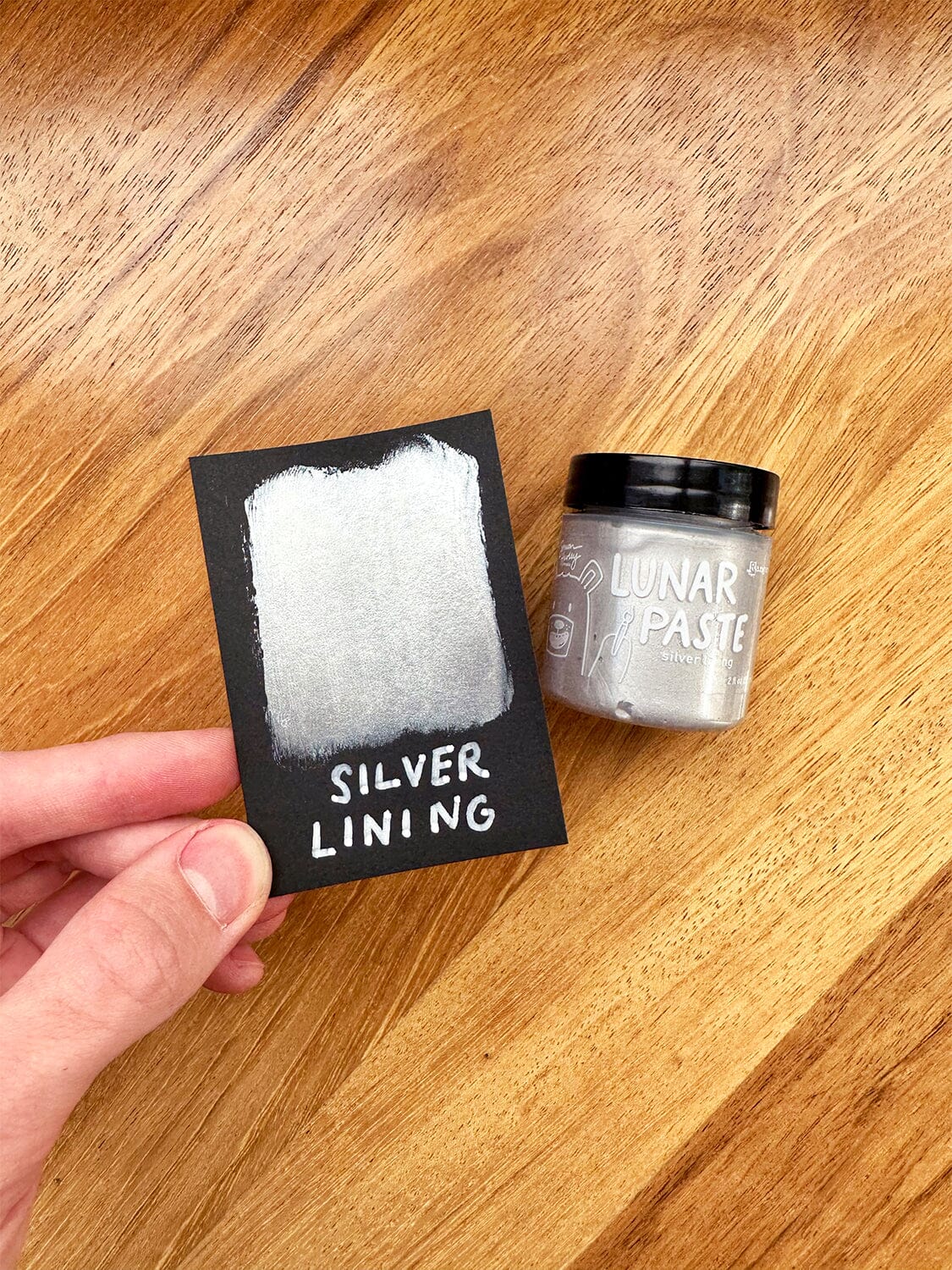 Simon Hurley create. Lunar Paste Silver Lining, 2oz Adhesives & Mediums Simon Hurley 