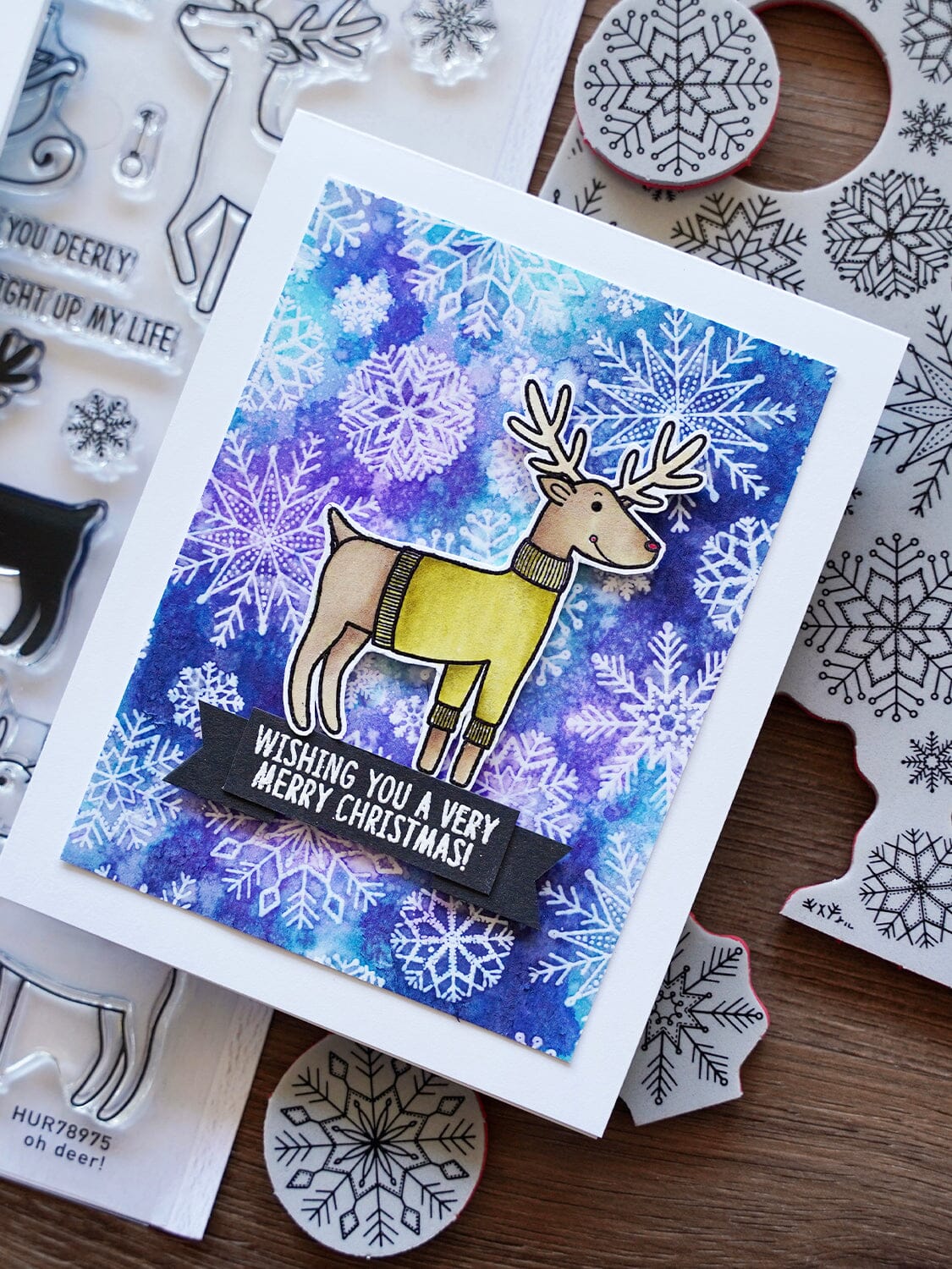 Simon Hurley create. Background Stamp Stitched Snowflakes Stamps Simon Hurley 