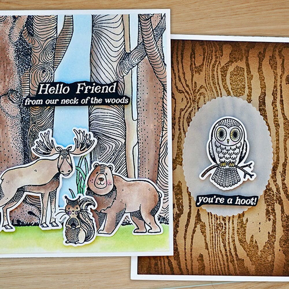 Simon Hurley create. Photopolymer Stamp Woodland Wildlife Stamps Simon Hurley 