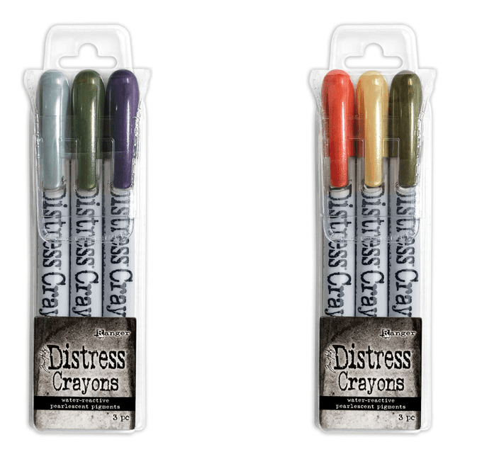 Tim Holtz Distress® Halloween Seasonal Crayons Set #5 & #6 Bundles Distress 