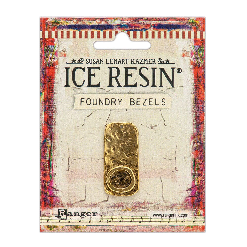 ICE Resin® Foundry Bezel Cabby Rectangle Bezels & Charms ICE Resin® Gold 