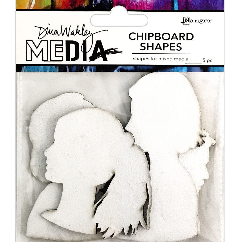 Dina Wakley Media Chipboard Shapes Profiles Surfaces Dina Wakley Media 