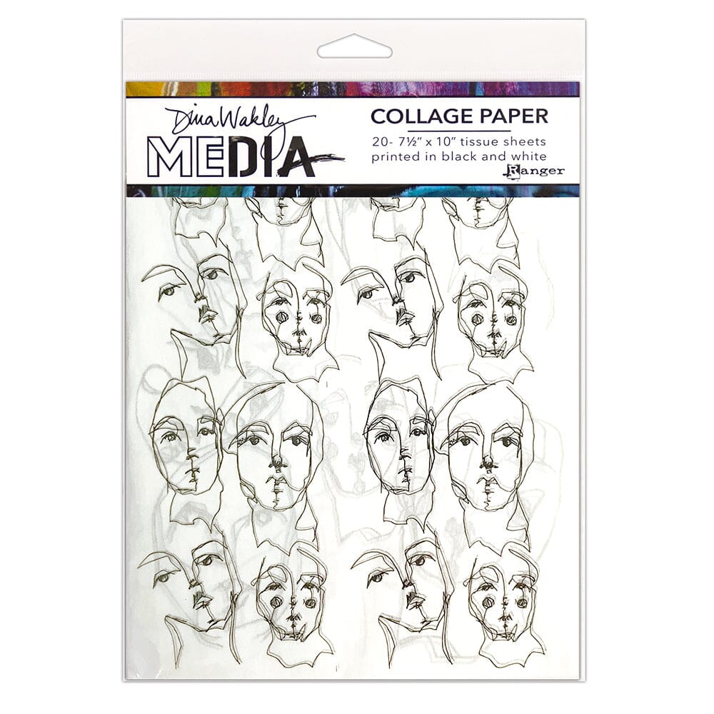 Dina Wakley Media Collage Paper - Church Doodles Surfaces Dina Wakley Media 