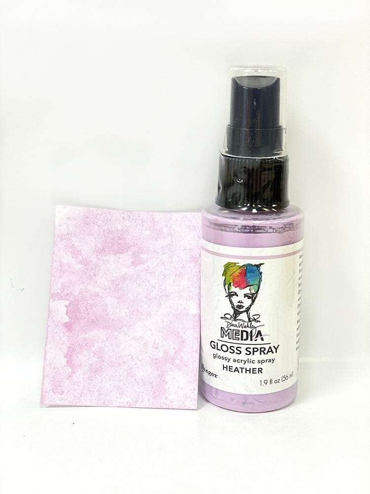 Dina Wakley Media Gloss Spray Heather, 2oz Sprays Dina Wakley Media 