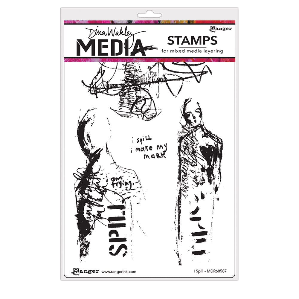 Dina Wakley Media Stamp I Spill Stamps Dina Wakley Media 