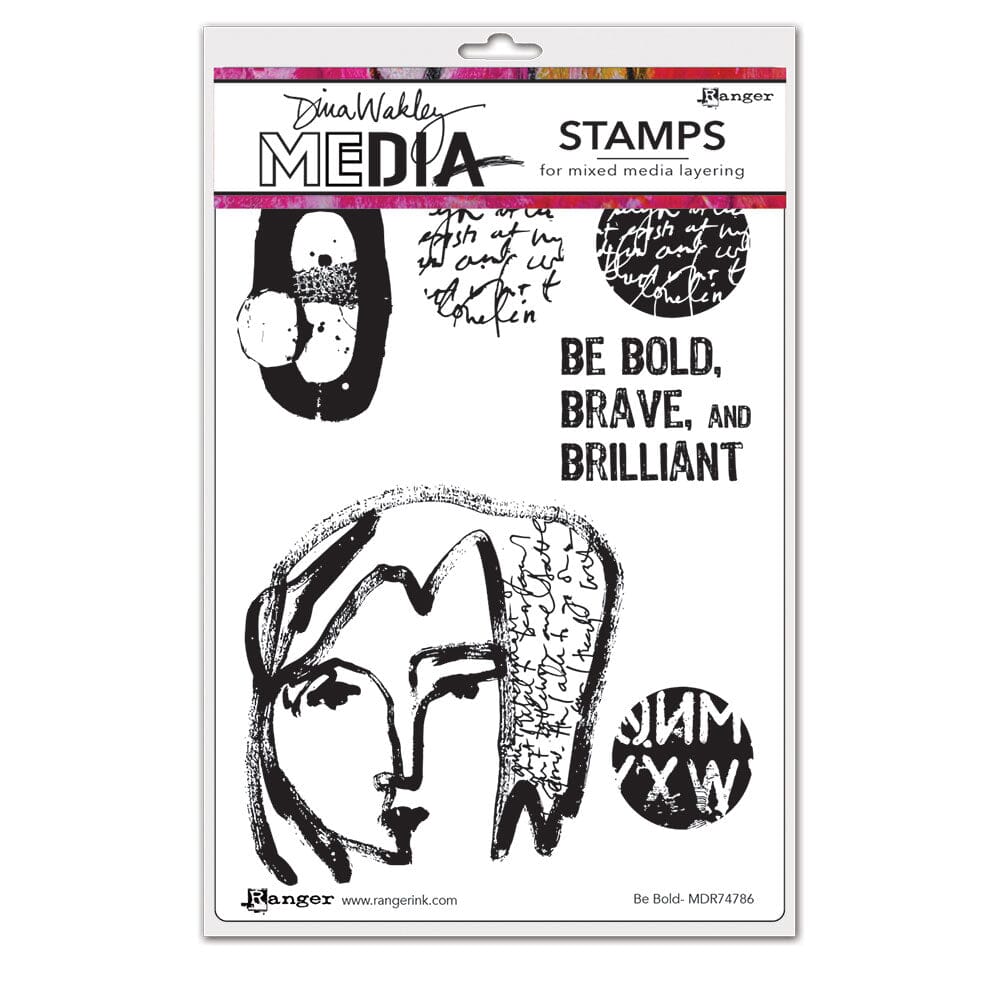 Dina Wakley Media Stamp Be Bold Stamps Dina Wakley Media 