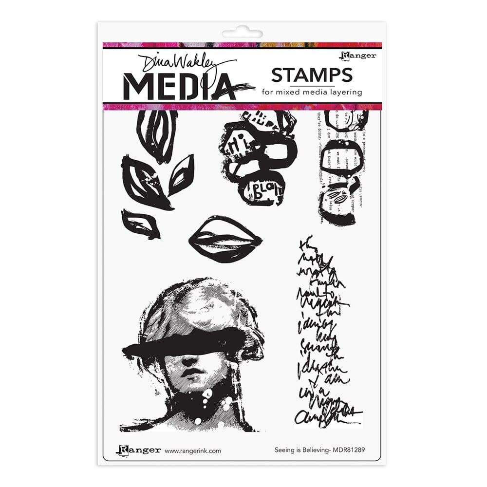 Dina Wakley Media Stamp Seeing Is Believing Stamps Dina Wakley Media 