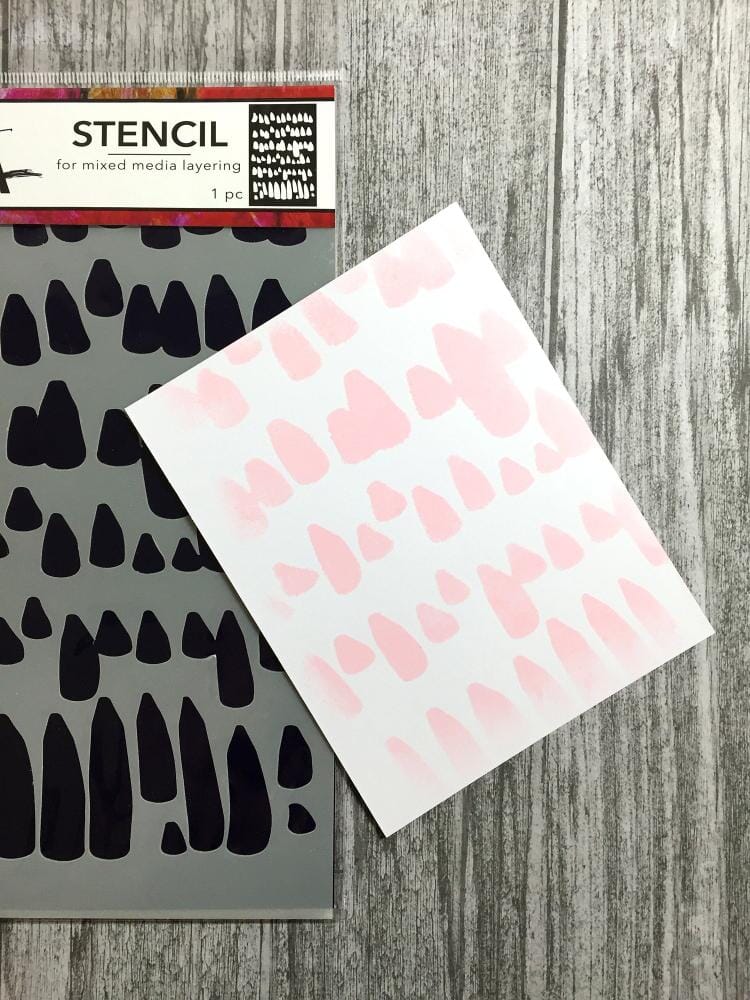 Dina Wakley Media Stencils Petals Stencil Dina Wakley Media 