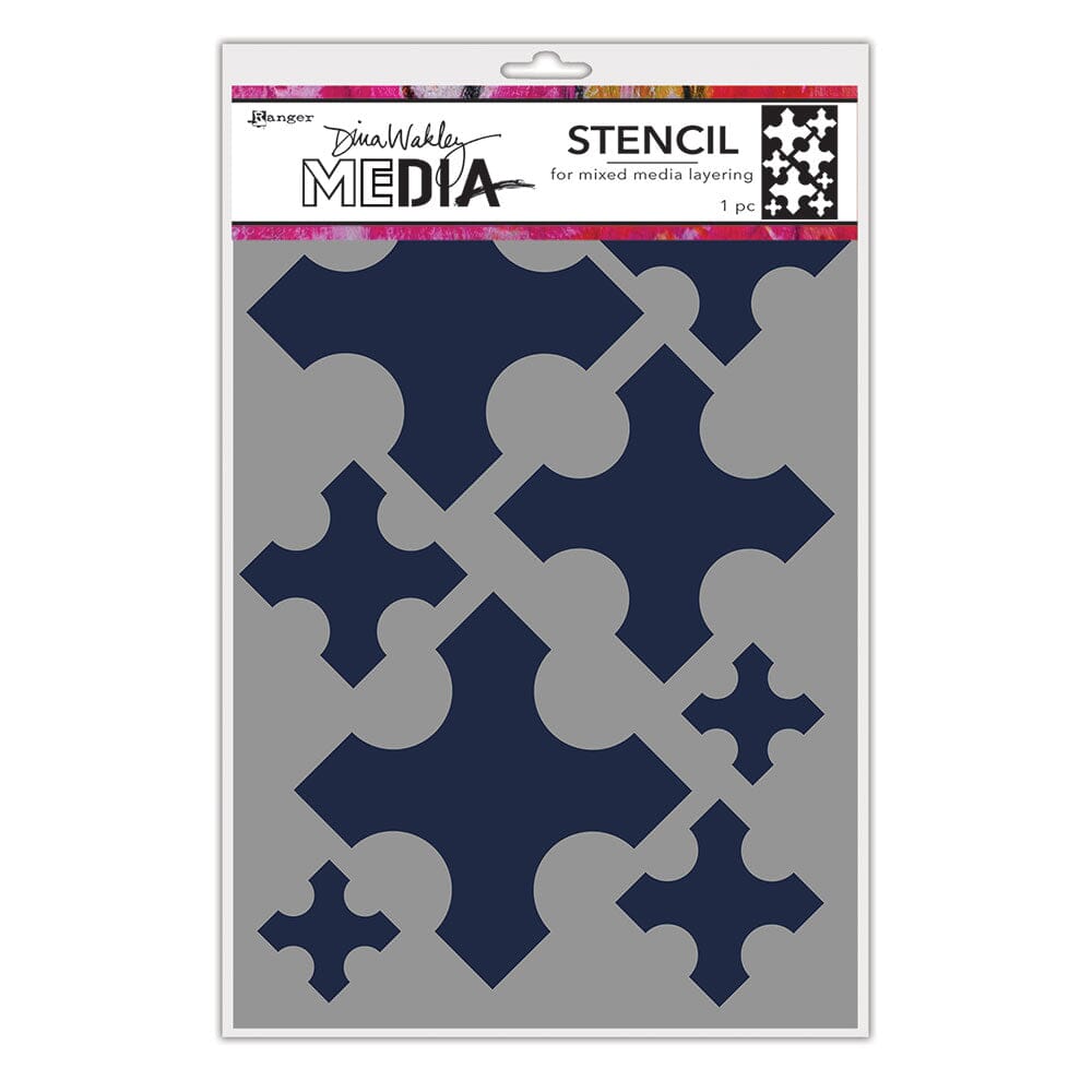 Dina Wakley Media Stencils Large Medieval Crosses Stencil Dina Wakley Media 