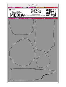 Dina Wakley Media Stencils Uneven Shapes Stencil Dina Wakley Media 