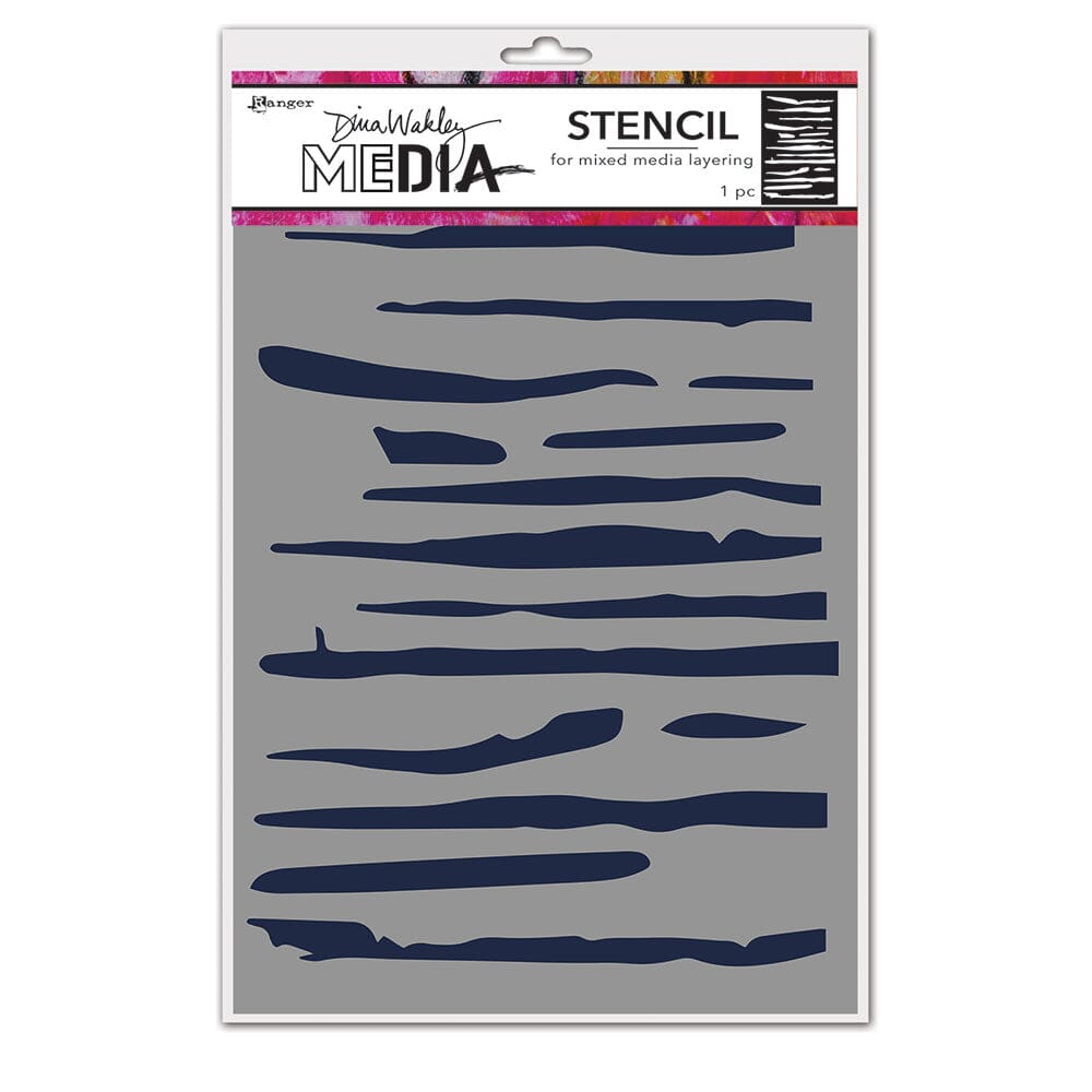 Dina Wakley Media Stencils Lines Stencil Dina Wakley Media 