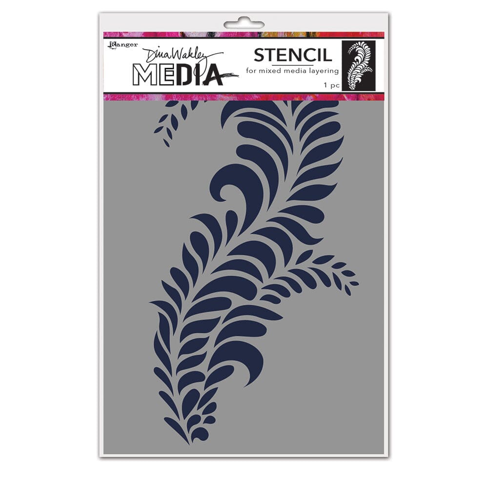 Dina Wakley Media Stencils Giant Flourish Stencil Dina Wakley Media 