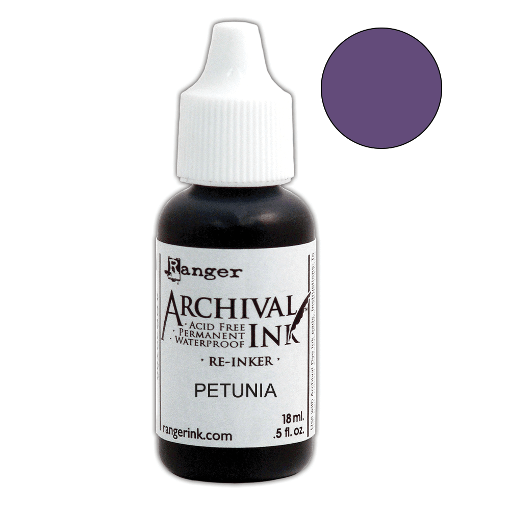 Wendy Vecchi Archival Ink™ Pad Re-Inker Petunia, 0.5oz Ink Wendy Vecchi 