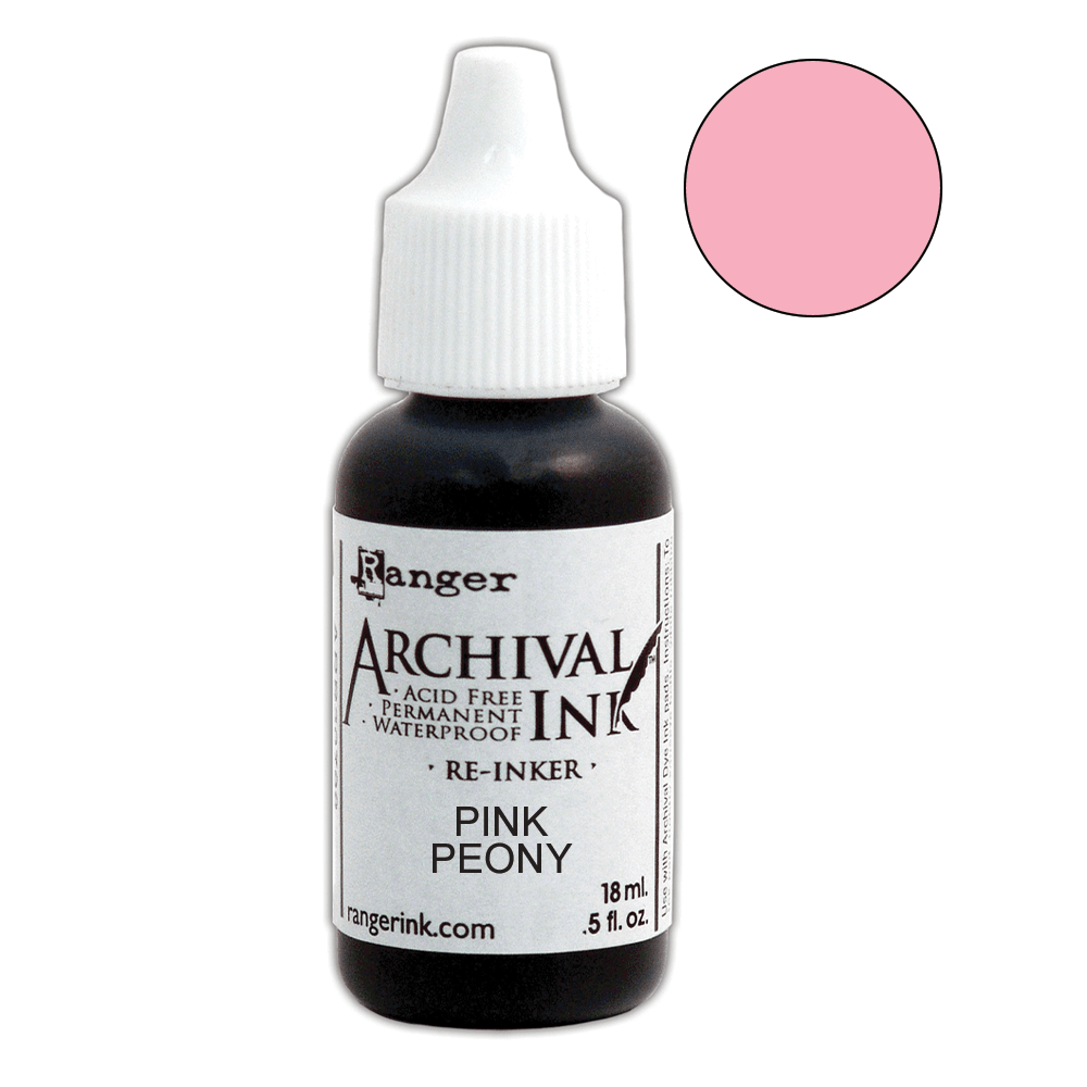 Wendy Vecchi Archival Ink™ Pad Re-Inker Pink Peony, 0.5oz Ink Wendy Vecchi 