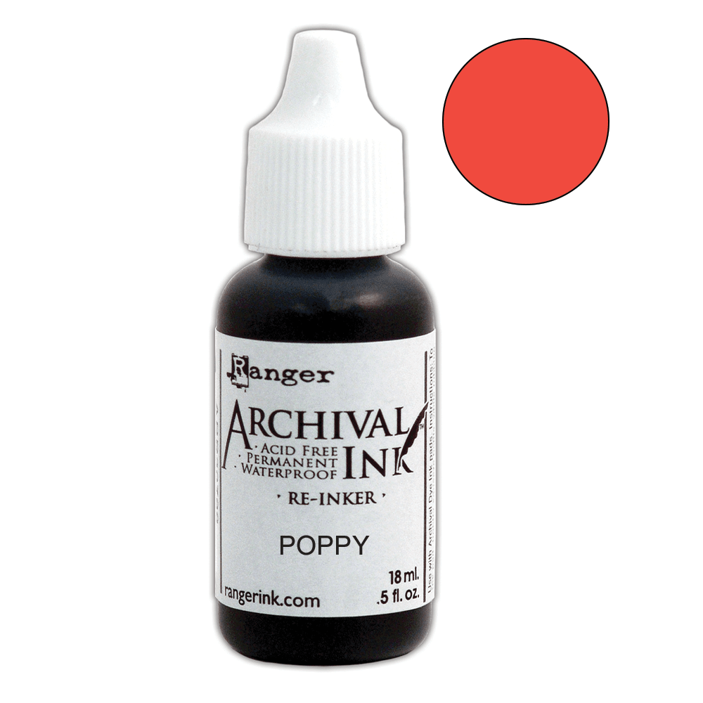 Wendy Vecchi Archival Ink™ Pad Re-Inker Poppy, 0.5oz Ink Wendy Vecchi 