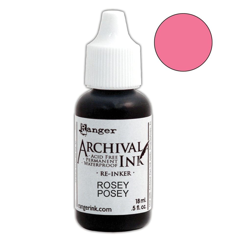 Wendy Vecchi Archival Ink™ Pad Re-Inker Rosey Posey, 0.5oz Ink Wendy Vecchi 