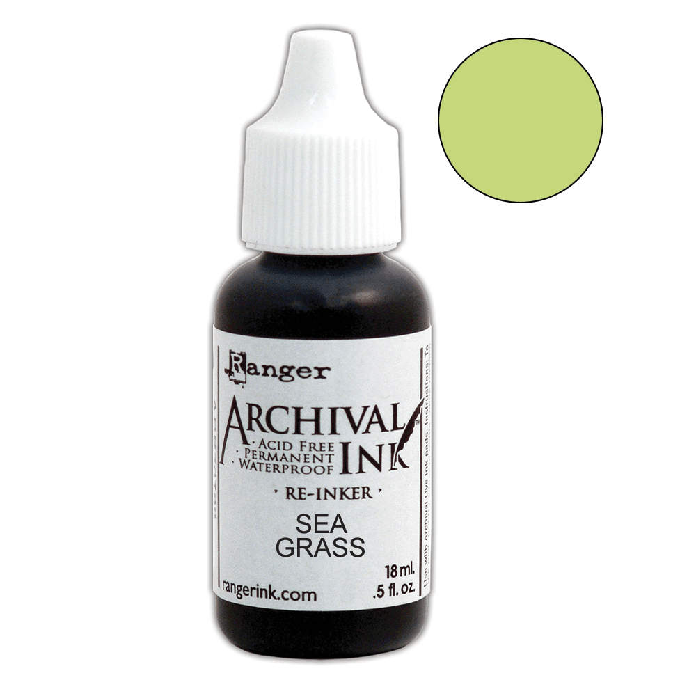 Archival Ink™ Pads Re-Inker Sea Grass, 0.5oz Ink Archival Ink 