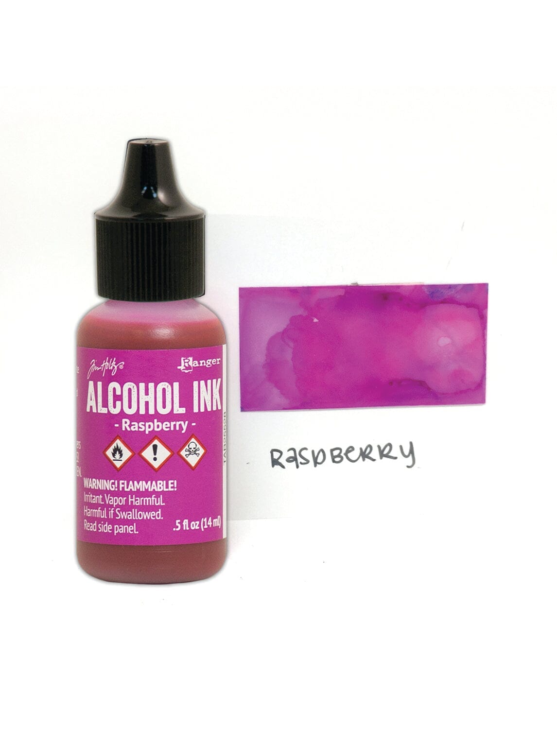 Tim Holtz® Alcohol Ink Raspberry, 0.5oz Ink Alcohol Ink 