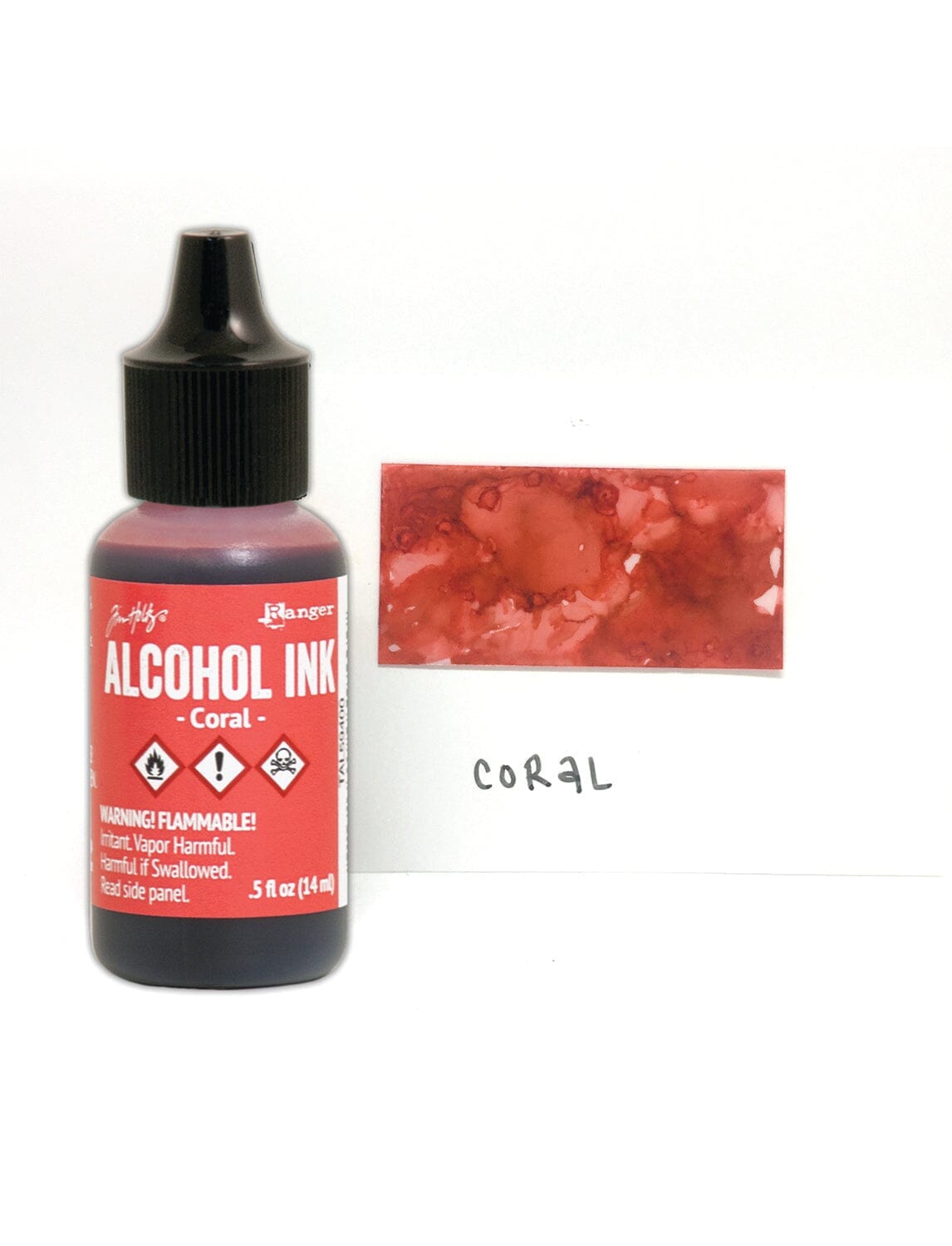 Tim Holtz® Alcohol Ink Coral, 0.5oz Ink Alcohol Ink 