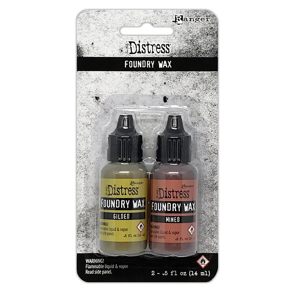 Tim Holtz Distress® foundry Wax Kit #1 Gilded/Mined Adhesives & Mediums Distress 