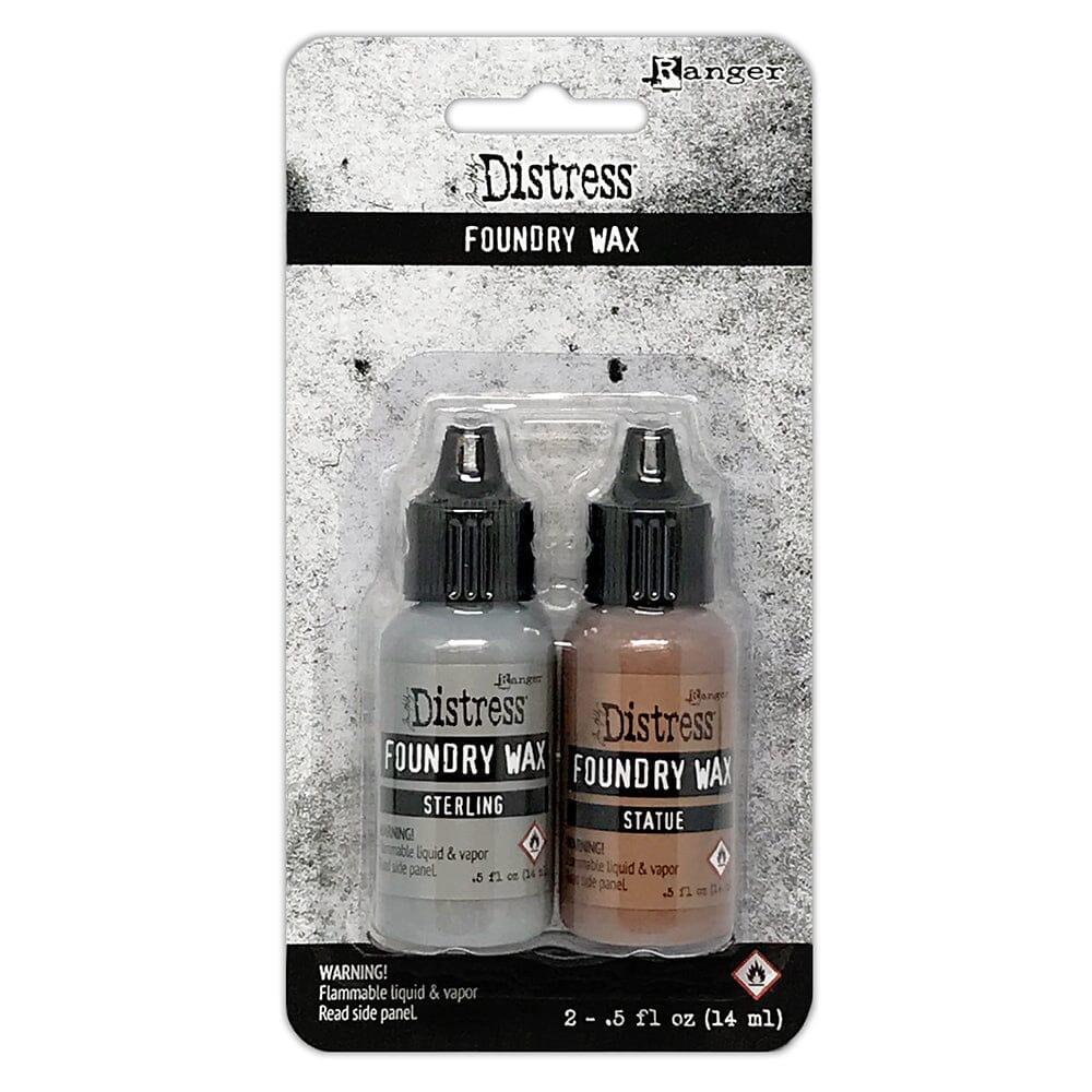 Tim Holtz Distress® Foundry Wax Kit #2 Sterling/Statue Adhesives & Mediums Distress 