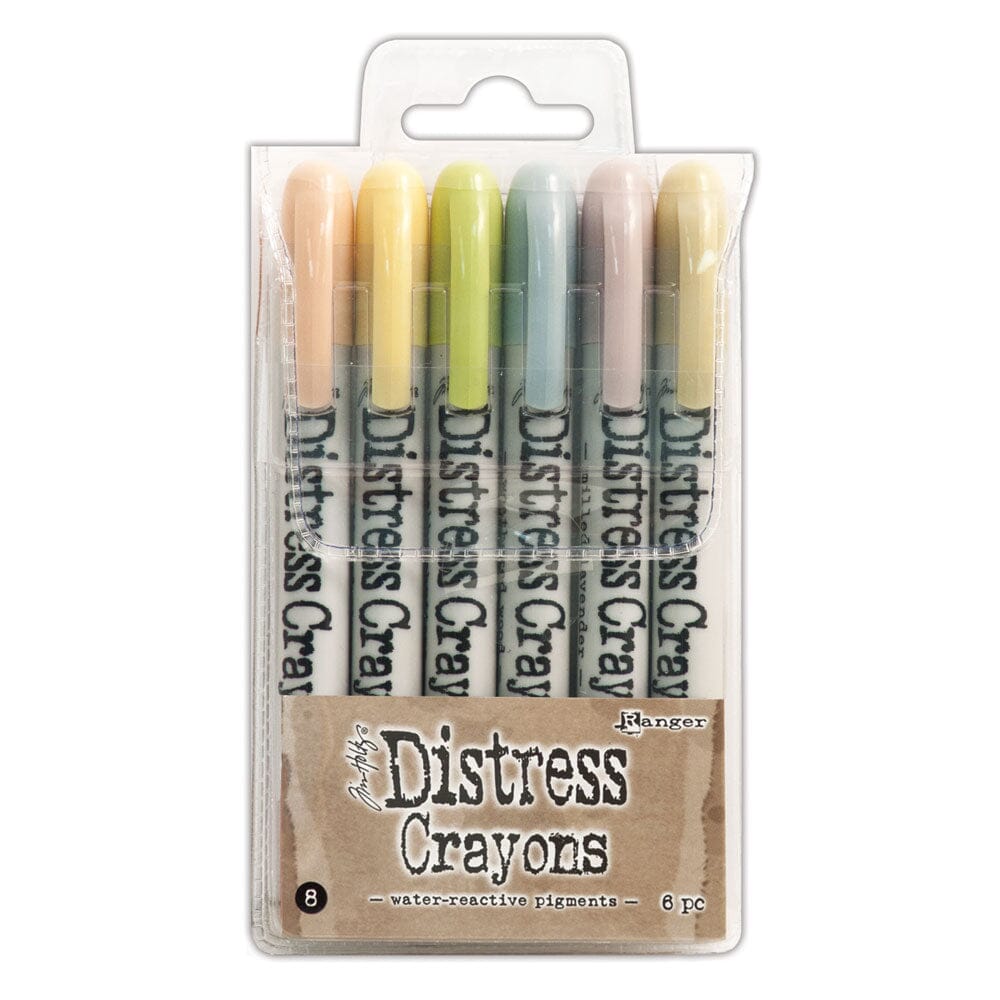 Tim Holtz Distress® Crayons Set 8 Kits Distress 